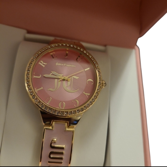 Juicy Couture Pink and Gold Women's Watch - Picture 7 of 10